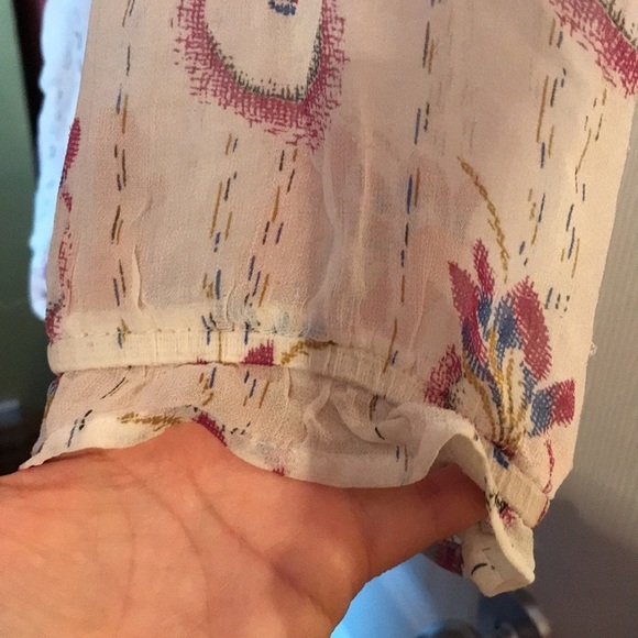 Free people boho vintage dress sheer xs 0 2 tunic - Picture 5 of 5